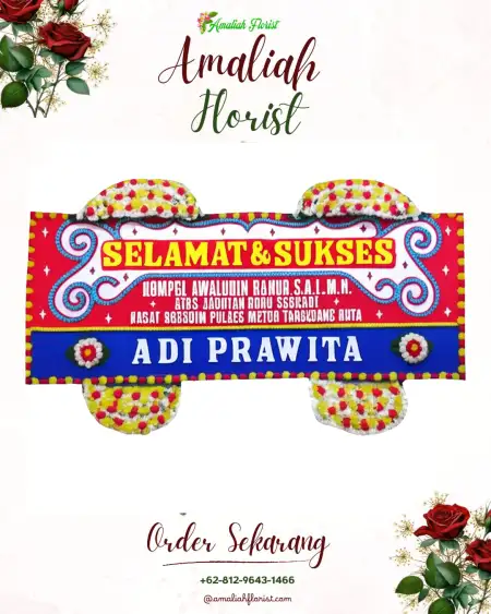 Papan Bunga Ucapan Selamat Sriamur